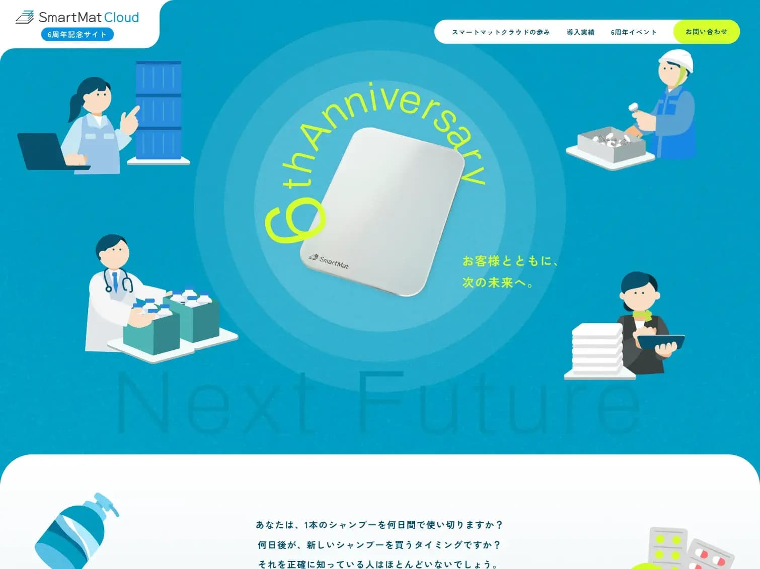 スマートマットクラウド6周年記念サイト