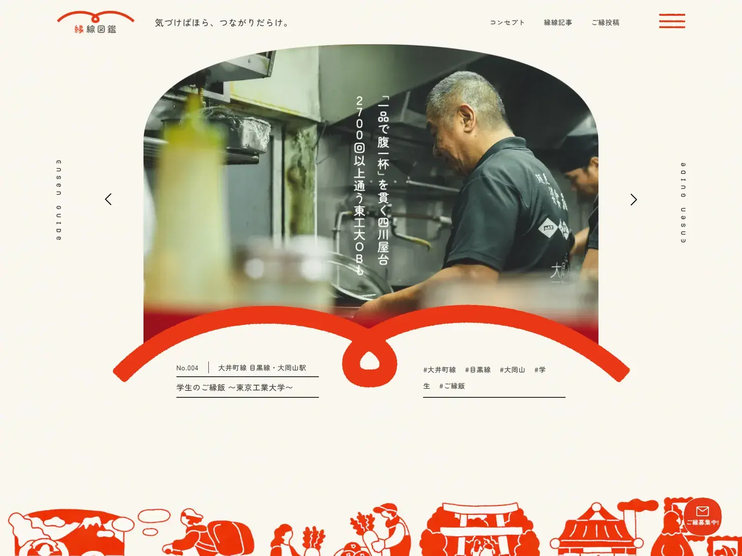  縁線図鑑 | 気づけばほら、つながりだらけ。