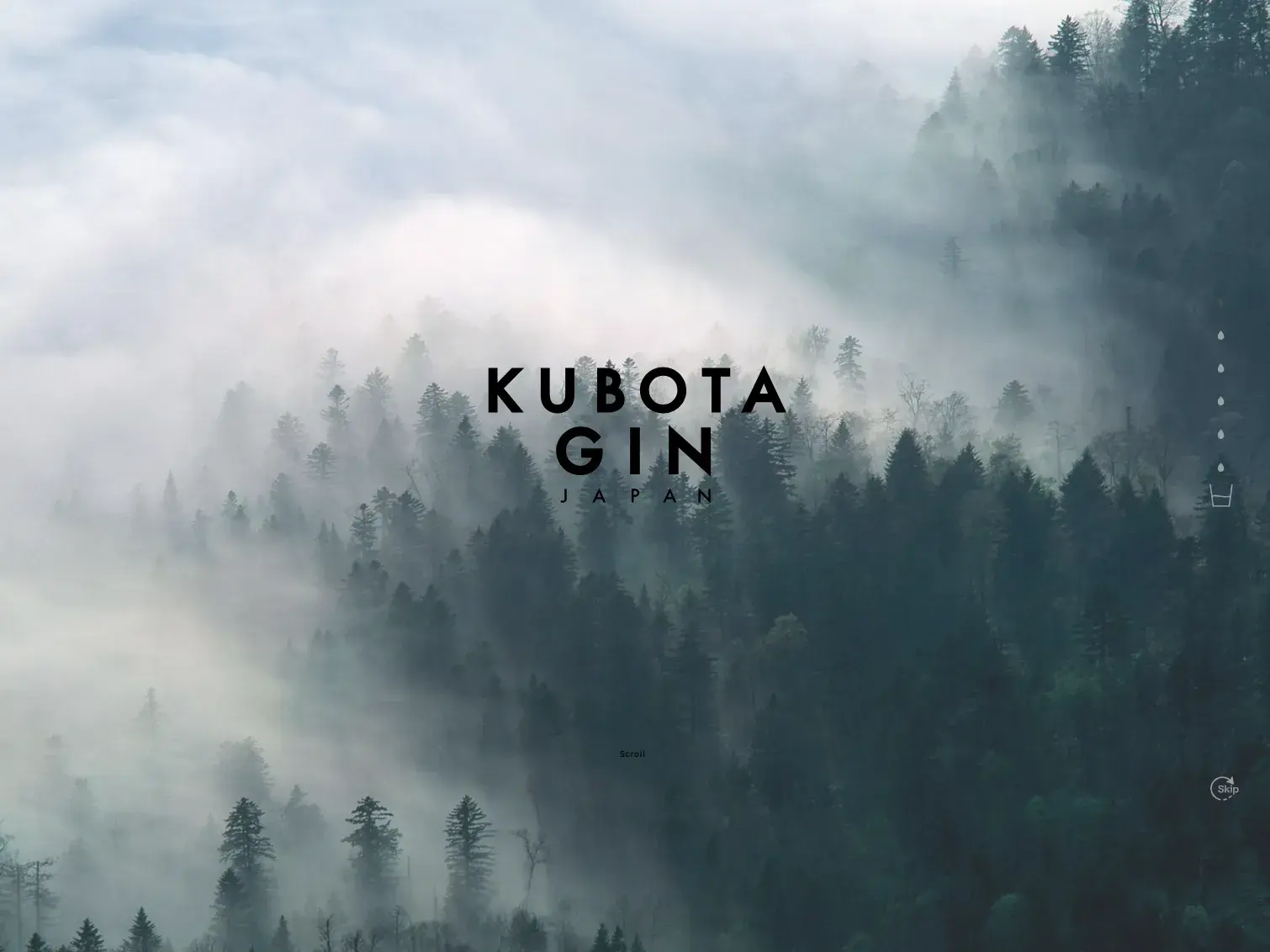 KUBOTA GIN | GIN | 朝日酒造