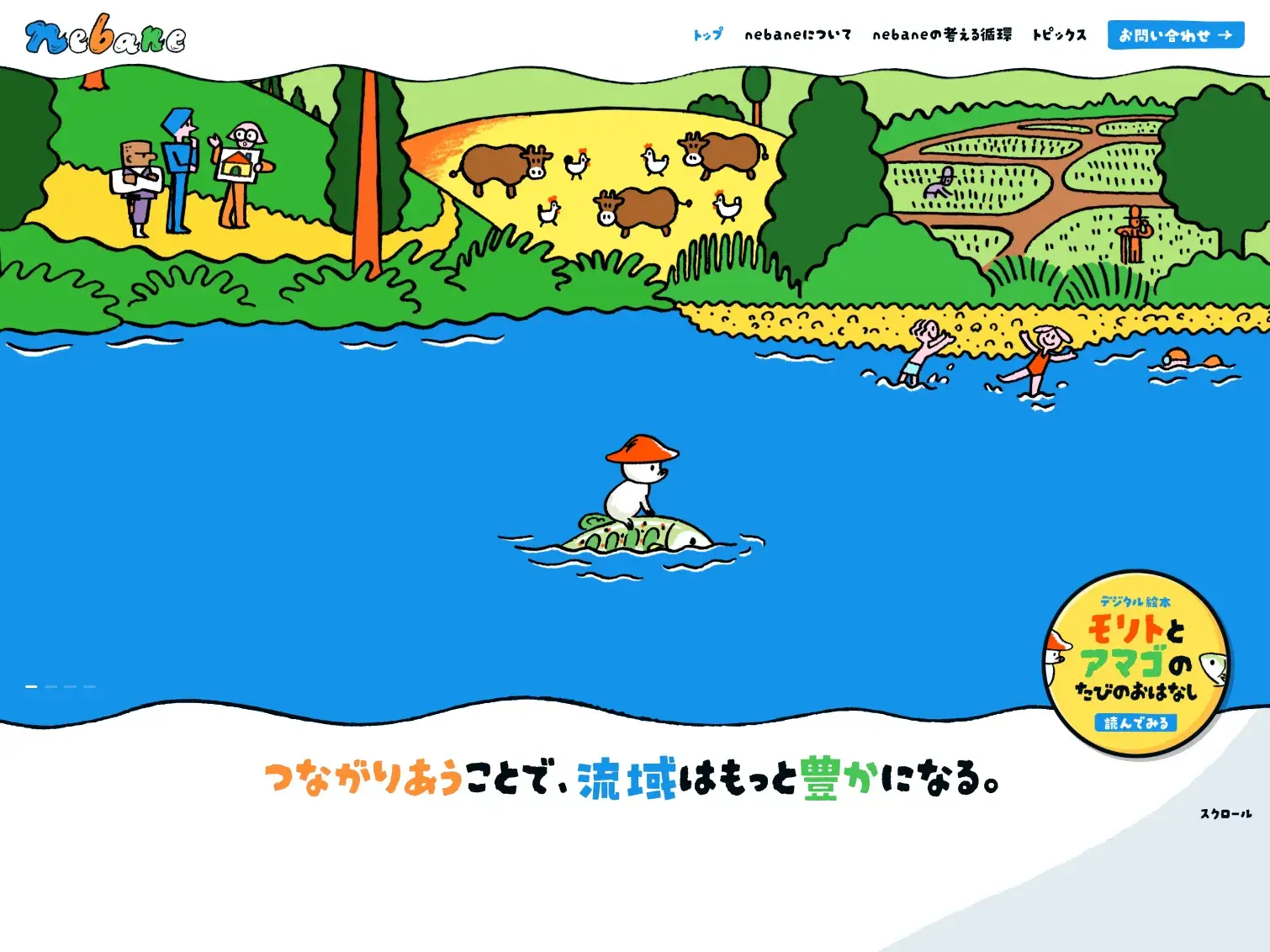 nebane|つながりあうことで、流域はもっと豊かになる